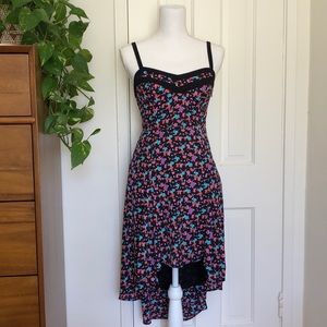 Hi- low floral dress
